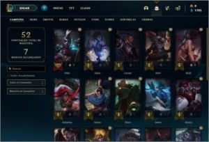 Conta unranked com 5 skins e 22 champs ( UPADA NA MÃO ) - League of Legends LOL