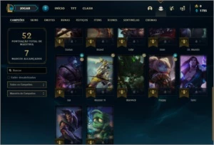 Conta unranked com 5 skins e 22 champs ( UPADA NA MÃO ) - League of Legends LOL