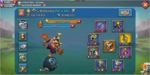 Conta lords mobile 310m+