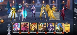 Conta Saint Seiya Awakening (Mixer lvl8 + todos cavaleiros) SSA