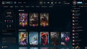 Vendo conta de Lol level 223, 203 skins acc de 2014! - League of Legends