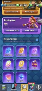 Conta upada clash royale lvl 16 cartas