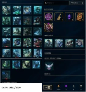 Conta League of Legends plat 3 soloq LOL
