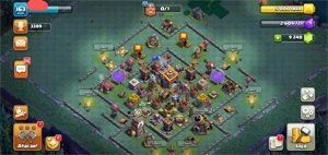 Clash of clans cv13 quase full +9200 gemas