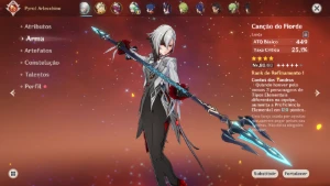 Conta genshin impact com xilonen c6 + bis e chasca + bis