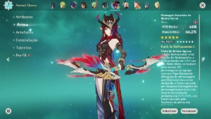 Conta genshin impact com xilonen c6 + bis e chasca + bis