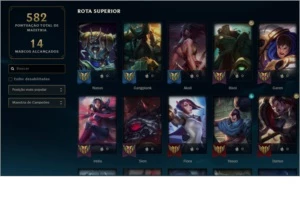 Ouro IV todos champ 190 skins - League of Legends LOL