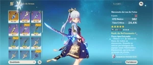 conta com Ayaka + Maremoto e Mona - Genshin Impact