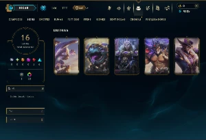 Esmeralda 4 com 50 Champs e 16 Skins +5 Vitoriosas - League of Legends LOL