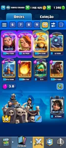 Conta Clash Royale com 9721 troféus 🏆