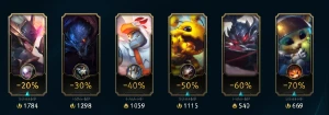 Conta Ouro 1 Flex Com Icones Muito Antigos - League of Legends LOL