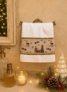 Toalha de Lavabo Natal - Artesanato e Personalizados