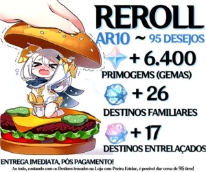 🌠 CONTAS REROLL GENSHIN IMPACT AR10 - AMERICA 🌠