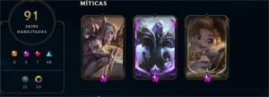 CONTA LOL MTS SKINS BOAS WINRATE BOA BARATA DMS P SAIR AGORA - League of Legends