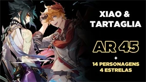 GENSHIN IMPACT (4 Personagens 5⭐️) - AR45 Servidor: america