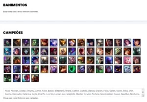 Conta Unranked com 32 Skins e 64 Champs - League of Legends LOL