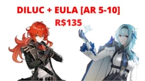 Diluc + Eula [ESTOQUE LOTADO] - Genshin Impact