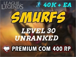 CONTAS PREMIUM LEAGUE OF LEGENDS UNRANKED/SMURF LEVEL 30 LOL