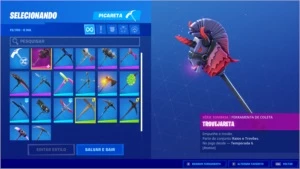 conta fortnite com omega com salve o mundo