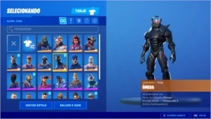 conta fortnite com omega com salve o mundo