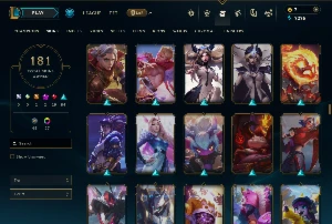 Conta Lol 181 Skins|Todos Os Bonecos|Full Acesso - League of Legends
