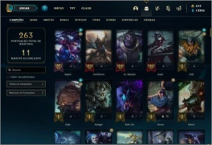 Conta prata 1 com Riven Campeonato 2012 com Borda + icones - League of Legends LOL