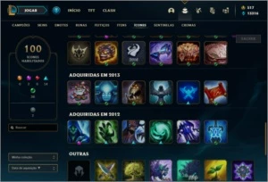 Conta prata 1 com Riven Campeonato 2012 com Borda + icones - League of Legends LOL
