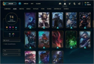 Conta prata 1 com Riven Campeonato 2012 com Borda + icones - League of Legends LOL