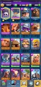 Vendo conta lv 13, todas as cartas - Clash Royale