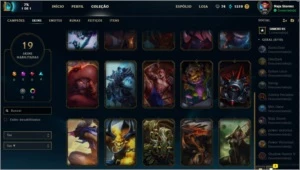 CONTA LEAGUE OF LEGENDS - LEVEL 30 - 19 SKINS - 83 CAMPEÕES LOL
