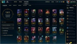 CONTA LEAGUE OF LEGENDS - LEVEL 30 - 19 SKINS - 83 CAMPEÕES LOL