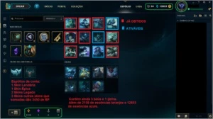 Conta GOLD V Skin Kayle Juíza, Udyr Guardião Espiritual e + - League of Legends LOL