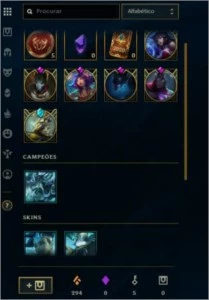 Conta League of Legends - 358 skins Lvl 304 LOL