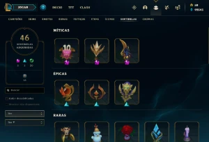 Conta League of Legends - 336 Skins - Desde 2016 - Main Sup LOL