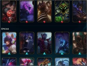 conta do LOL gold 3 com 150 skins com todos os campeões - League of Legends