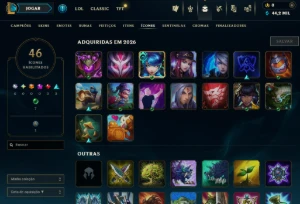 [Entrega Automática] Lol Ferro,46 Skins, 44K Ea, Upada À mao - League of Legends
