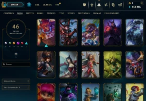 [Entrega Automática] Lol Ferro,46 Skins, 44K Ea, Upada À mao - League of Legends