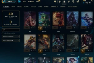 [Entrega Automática] Lol Ferro,46 Skins, 44K Ea, Upada À mao - League of Legends