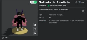 Conta Roblox - Outros