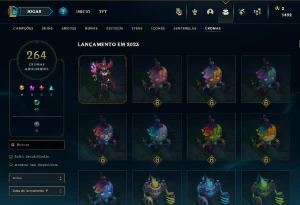 Conta Lol lv 535 com 508 Skins ! - League of Legends