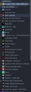 Conta Steam - Avaliada em R$ 1000,00