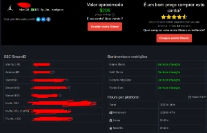 Conta Steam - Avaliada em R$ 1000,00