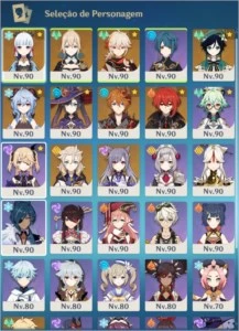 10 char 5* | 8 weapons 5* | 30 char - Genshin Impact