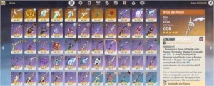 10 char 5* | 8 weapons 5* | 30 char - Genshin Impact