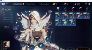 ARQUEIRA LVL 70, PP 79K SA84 - 2 PET EPICO GUILDA DOMINANTE - MIR4
