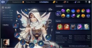 ARQUEIRA LVL 70, PP 79K SA84 - 2 PET EPICO GUILDA DOMINANTE - MIR4