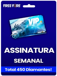 Free Fire - Assinatura Semanal - 50 Dimas Durante 7 Dias!
