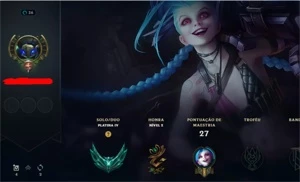 CONTA PLATINA 59% DE WINHATE - League of Legends LOL