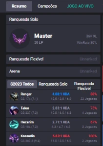 Elojob - Duoboost - Coach - Md5 - Vitórias - League of Legends LOL