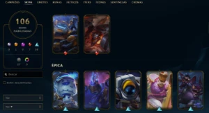 Conta League of Legends Full Acesso - 99 Champs e 106 Skins LOL